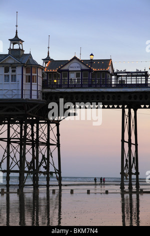 Eastbourne Pier at Dusk, East Sussex, England Stock Photo