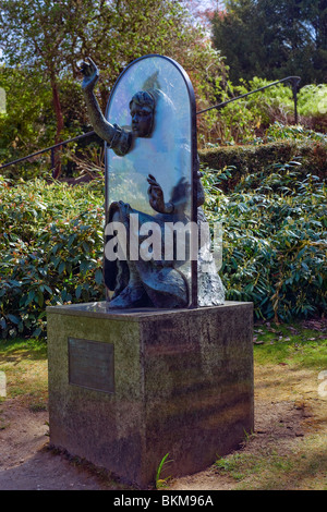 Alice through the looking glass Stock Photo