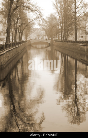 The Griboyedov Canal Quay, St. Petersburg, Russia. Stock Photo