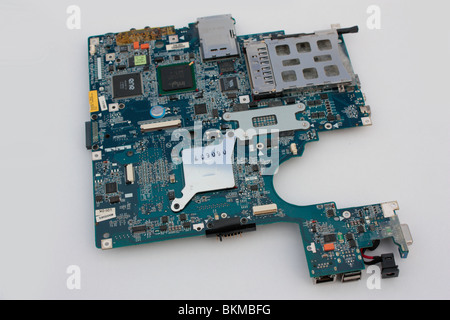 Laptop motherboard Stock Photo