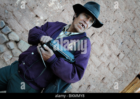 Scene from macha --  a small town in the Bolivian highlands. Stock Photo