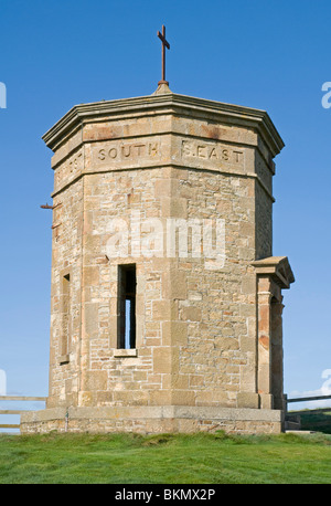 Compass Point, Bude, a former coastguard lookout tower built by the Acland family in 1840 Stock Photo