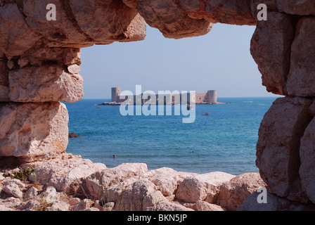 Kizkalesi ,Maiden's Castle, near Mersin, Turkey Stock Photo