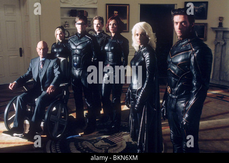 X-2: X-MEN 2 (2003) X2 (ALT) PATRICK STEWART, XAVIER, ANNA PAQUIN, ROGUE, JAMES MARSDEN, CYCLOPS, SHAWN ASHMORE, ICEMAN, FAMKE Stock Photo