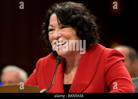 Judge Sonia Sotomayor, US Supreme Court nominee Sonia Sotomayor at her ...