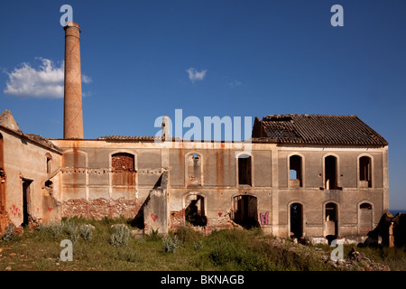 Derelict sugar factory, Nerja, Spain Stock Photo