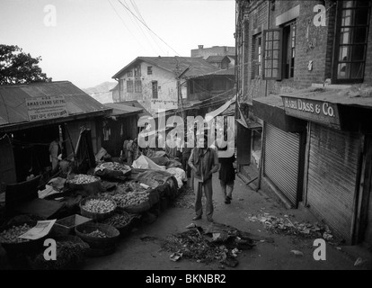 A fruit and vegtable market in Sabzi Mandi, the Lower Bazar in Shimla Stock Photo
