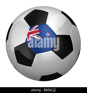 New Zealand Soccer Ball Stock Photo