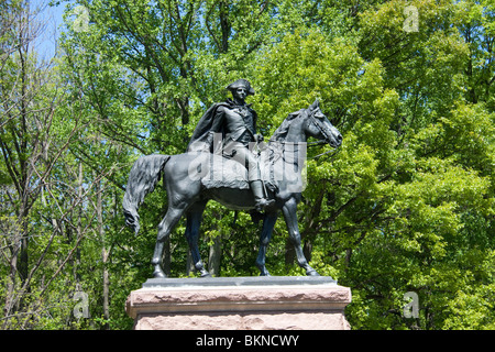 General George Washington at Valley Forge National Park in Pennsylvania Stock Photo