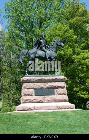 General George Washington at Valley Forge National Park in Pennsylvania Stock Photo