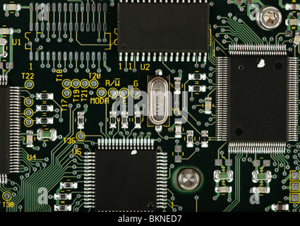 image of integrated circuits and surface mount technology Stock Photo