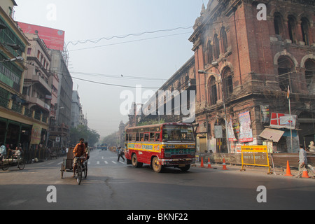 Street scene in Kolkata Stock Photo