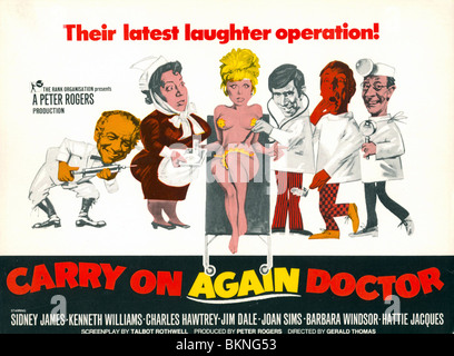 Hattie Jacques Sid James Carry On Film Scene Poster 