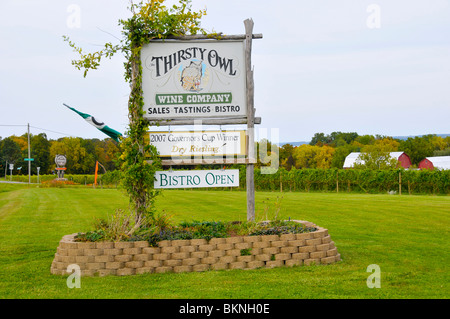 Winery in Finger Lakes Region New York Stock Photo