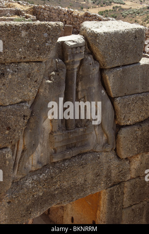 Ancient City Of Mycenae, Lion Gate Wall Around The Akropolis Of Mykene ...