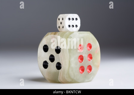 two dice cube, isolated Stock Photo