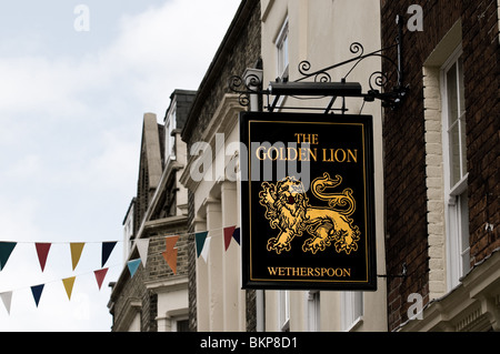 A Wetherspoon pub sign.  Photo by Gordon Scammell Stock Photo