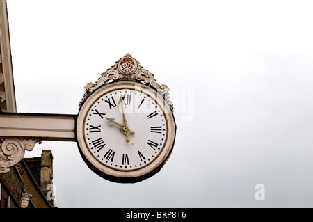 The Corn Exchange Clock in Rochester, Kent. Stock Photo