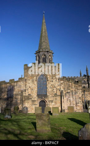 All saints church in Bakewell town in the high Peak District Derbyshire England UK Stock Photo