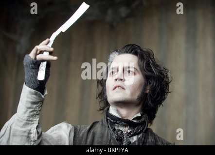 SWEENEY TODD: THE DEMON BARBER OF FLEET STREET (2007) JOHNNY DEPP, HELENA BONHAM CARTER TIM BURTON (DIR) SWEN 003 Stock Photo