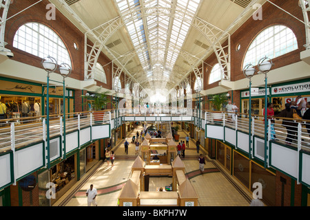 Interior of the waterfront shopping mall in Cape Town. Stock Photo