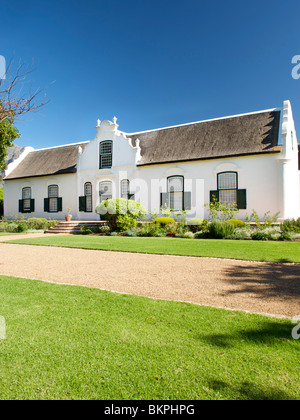 Manor house of the Boschendal wine estate in Franschhoek, Western Cape, South Africa Stock Photo