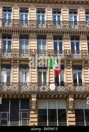 The Italian Consulate Building in Rue D'Alsace Lorraine Toulouse Haute-Garonne Midi-Pyrenees France Stock Photo