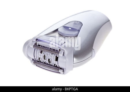 Modern epilator isolated on white background Stock Photo