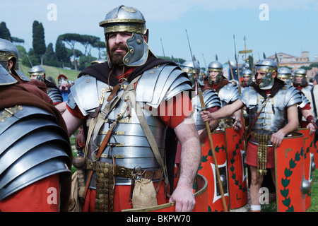 History Roman re-enactors roman armour soldier legionary Rome Italy Stock Photo