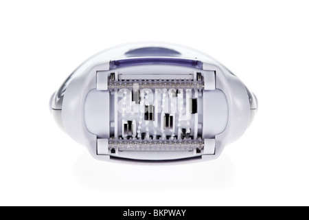 Modern epilator isolated on white background Stock Photo