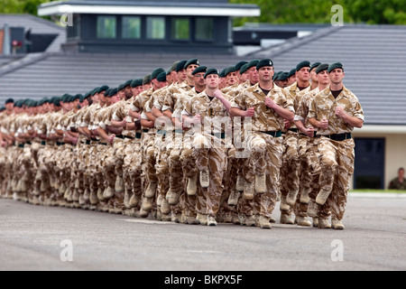 The British Armies 4th Battalion The Rifles on parade at Bulford Camp's ...