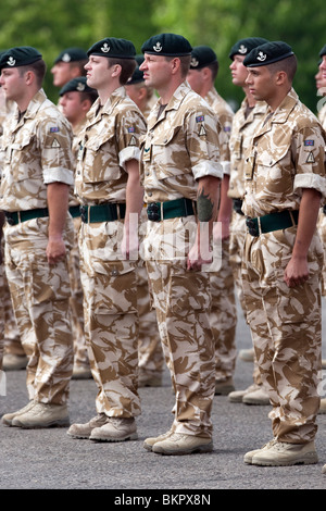 The British Armies 4th Battalion The Rifles on parade at Bulford Camp's ...