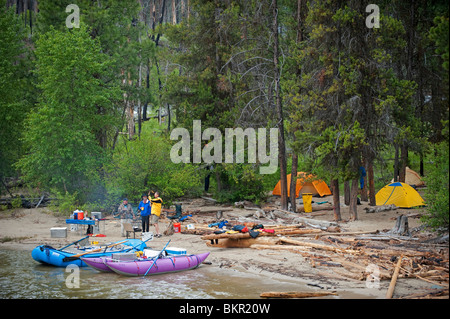 Middle Fork of the Salmon River, Frank Church Wilderness, State of Idaho, U.S.A. Stock Photo