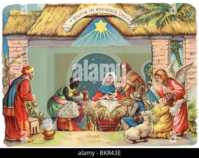 Christmas Nativity Scene - The Three Kings Stock Photo