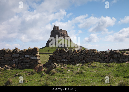 Lindisfarne Castle Holy Isle Northumberland UK Stock Photo