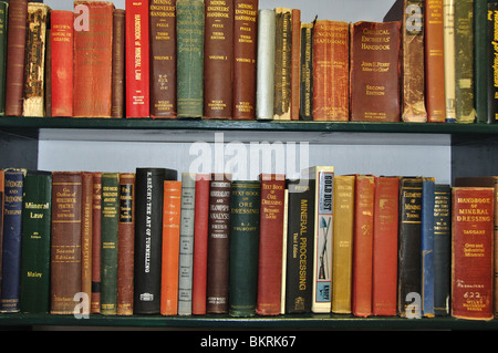 Old Mining Engineering Books Stock Photo
