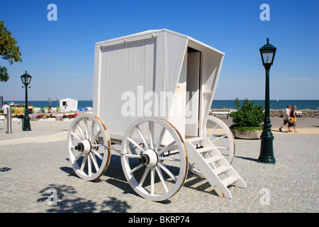 beach carriage in Wyk Town on Foehr Island, Schleswig-Holstein, Germany Stock Photo