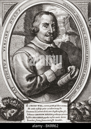 Oliver Cromwell, 1599 to 1658. English military and political leader. Stock Photo