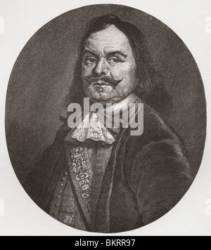 Michiel de Ruyter (1607-1676). Dutch Admiral. Portrait of Ruyter as ...