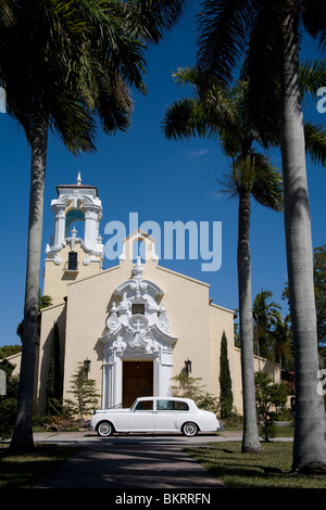 Coral Gables Congregational Church, Coral Gables Miami Florida Stock Photo