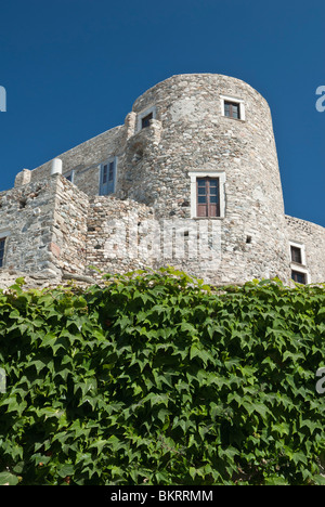 The Tower of Crispi in the old Kastro, Naxos Island, Greece Stock Photo