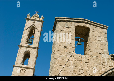 Bell Tower of Agia Napa monastery, Ayia Napa, Cyprus Stock Photo