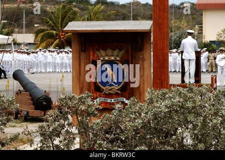 Curacao, Willemstad, Parera Marine basis, parade in the honour of queensday Stock Photo