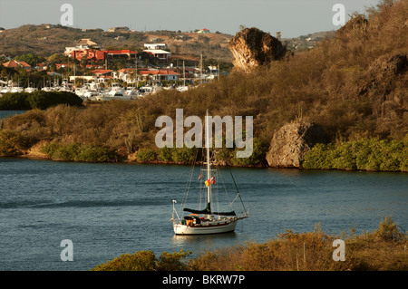 Curacao, Spaanse water Stock Photo