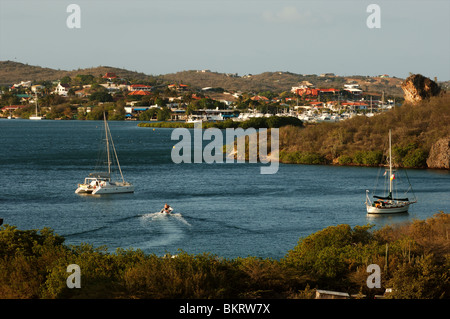 Curacao, Spaanse water Stock Photo