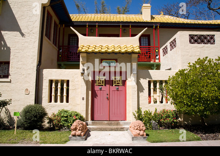 A house in George Merricks Chinese Village, Coral Gables Miami Florida Stock Photo