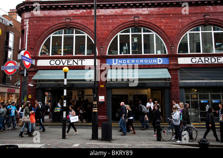 Covent Garden Underground station in the West End of London. Stock Photo