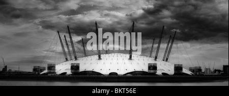 Black and White Image of the O2 Dome London England Stock Photo