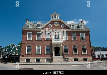 The Newport Colony House in Washington Square, Newport RI, USA Stock Photo