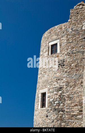 The Tower of Crispi in the old Kastro, Naxos Island, Greece Stock Photo